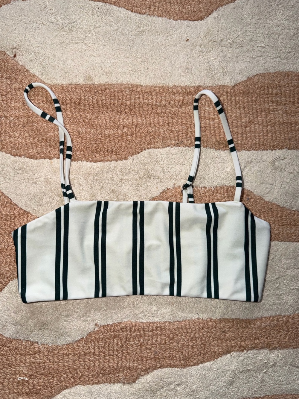 Mikoh - Striped Bikini Bandeau Top